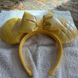 Disney Yellow Quilted Bow Headband